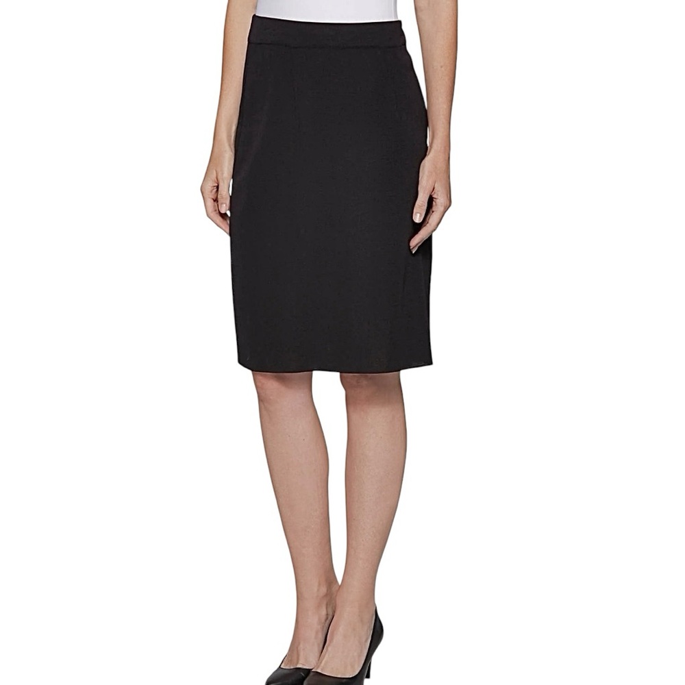 Beautiful Segue Black Acrylic Knit Pencil Skirt L